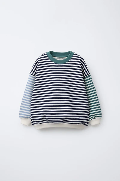 MULTICOLOR STRIPED SWEATSHIRT