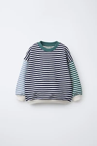 MULTICOLOR STRIPED SWEATSHIRT