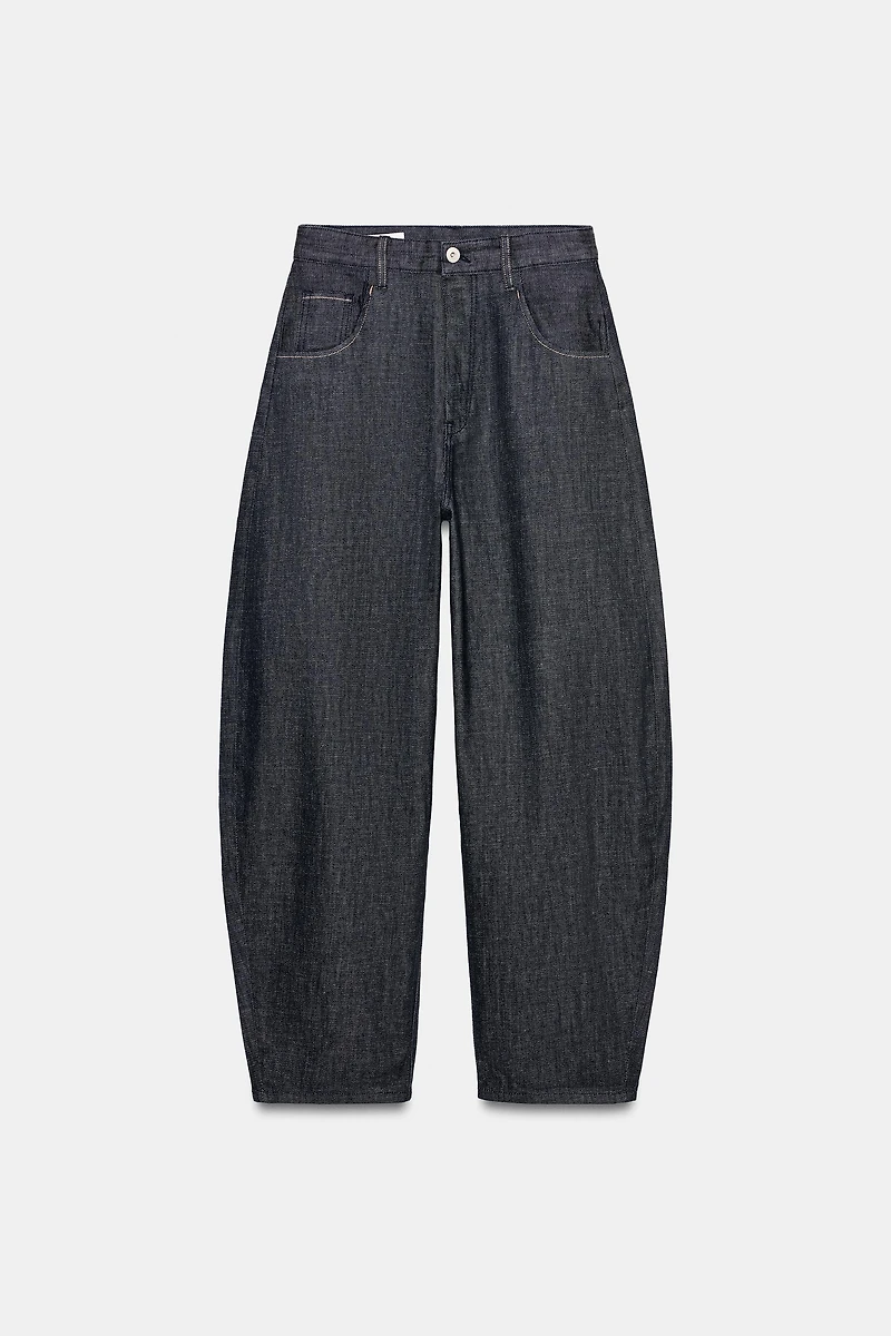 TRF HI-RISE BARREL JEANS