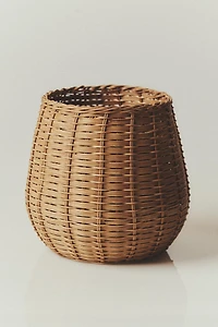CORBEILLE OVALE ROTIN