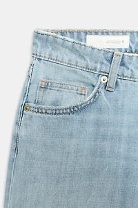 TRF LOW RISE WIDE LEG JEANS
