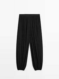 Sarouel trousers flowing fabric - LIMITED