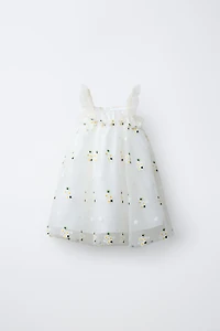 FLORAL TULLE DRESS