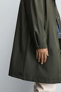 PARKA EFFET GOMME CAPUCHE