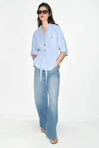 POPLIN SAFARI SHIRT