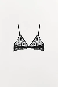 SOUTIEN-GORGE TRIANGULAIRE FLEURS BRODÉES