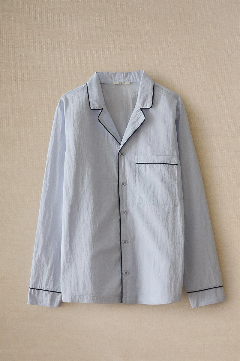 CHEMISE PASSEPOIL NOIR
