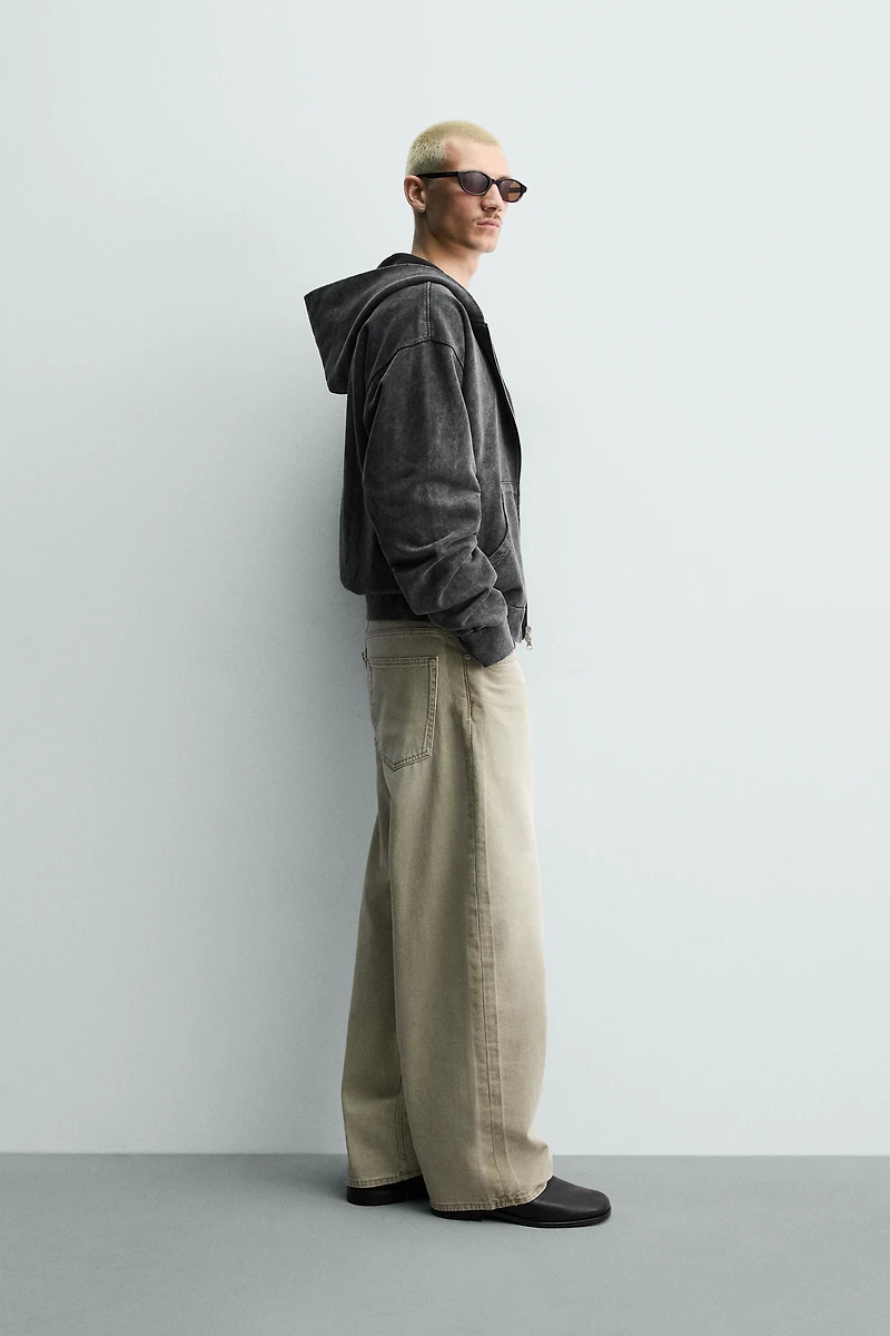 LOOSE FIT CONTRAST JEANS
