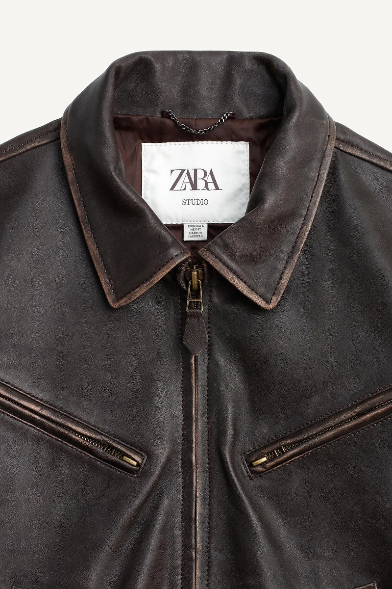 LEATHER BELTED JACKET LIMITED EDITION