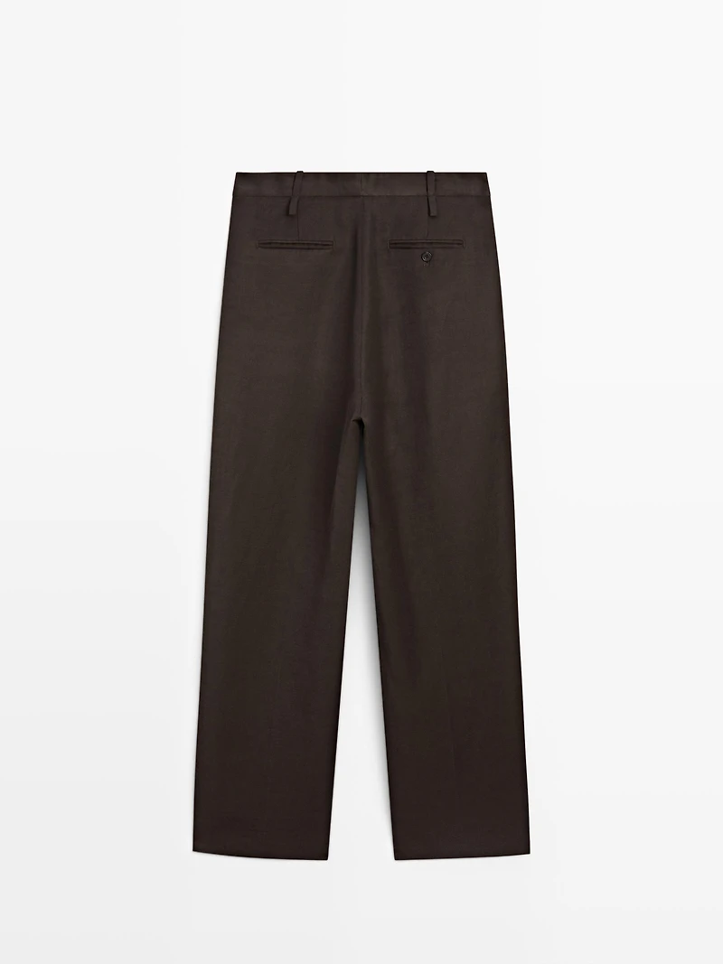 Pantalon à pinces avec passants - STUDIO