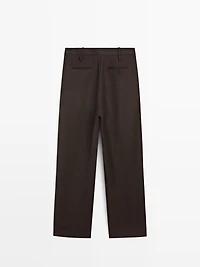 Pantalon à pinces avec passants - STUDIO