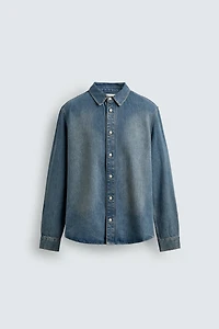 SURCHEMISE EN JEAN COTON ET LYOCELL