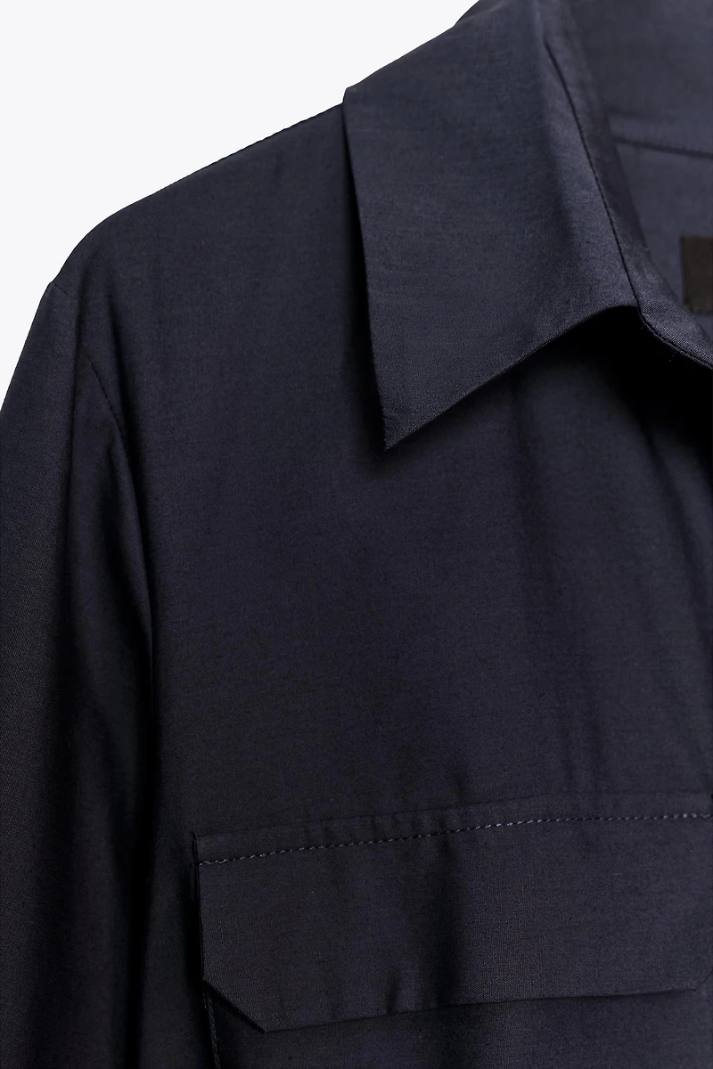 ROBE-CHEMISE EN POPELINE ZW COLLECTION