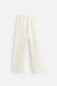 JACQUARD RELAXED FIT PANTS