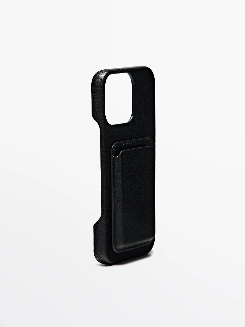 Nappa leather iPhone Pro Max case
