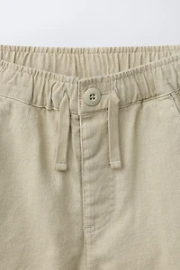 LINEN AND COTTON SHORTS
