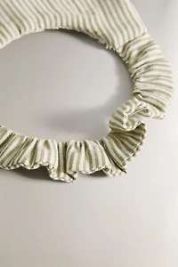 STRIPED MUSLIN BABY BIB
