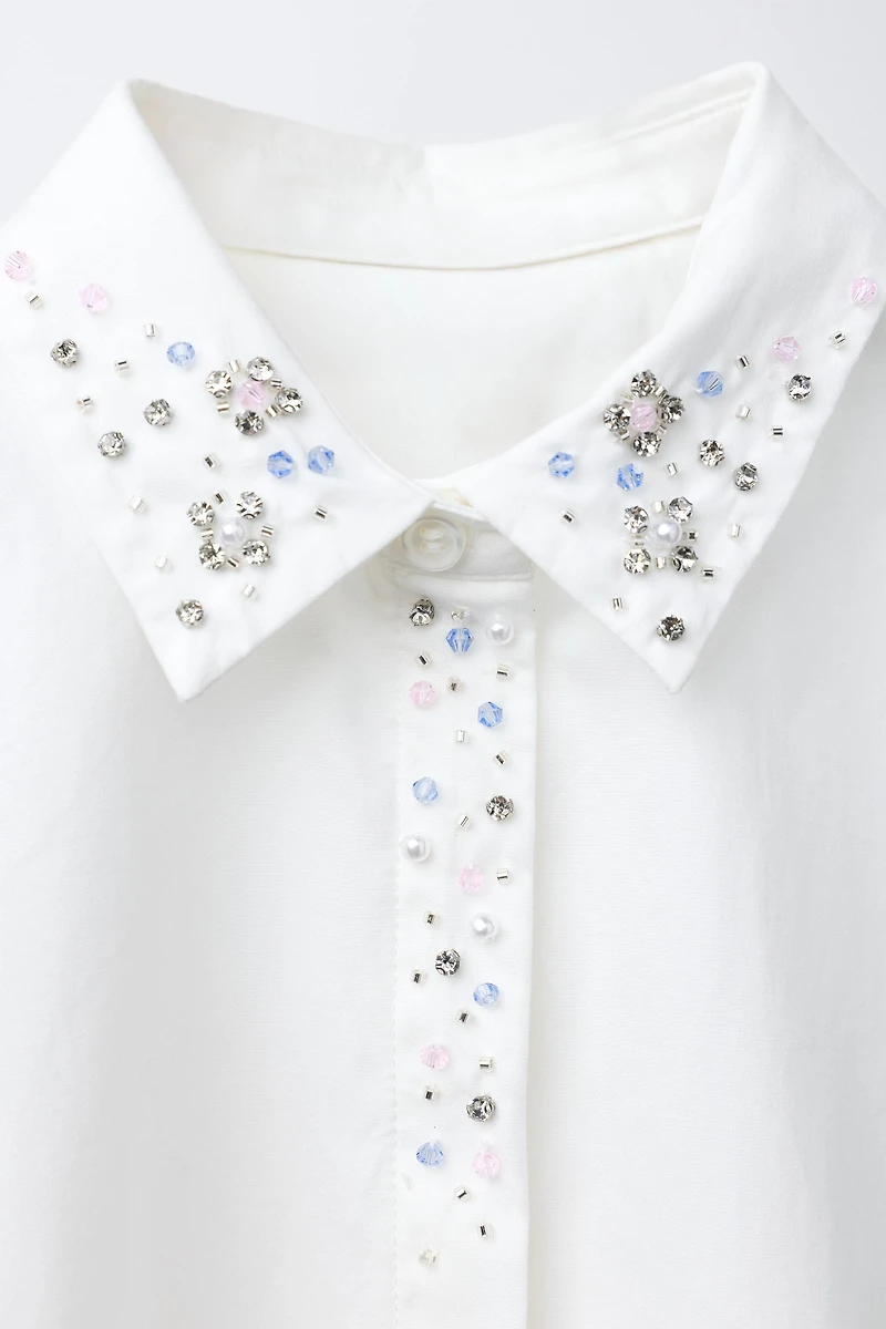 JEWEL COLLAR SHIRT