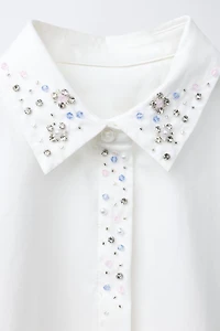 JEWEL COLLAR SHIRT