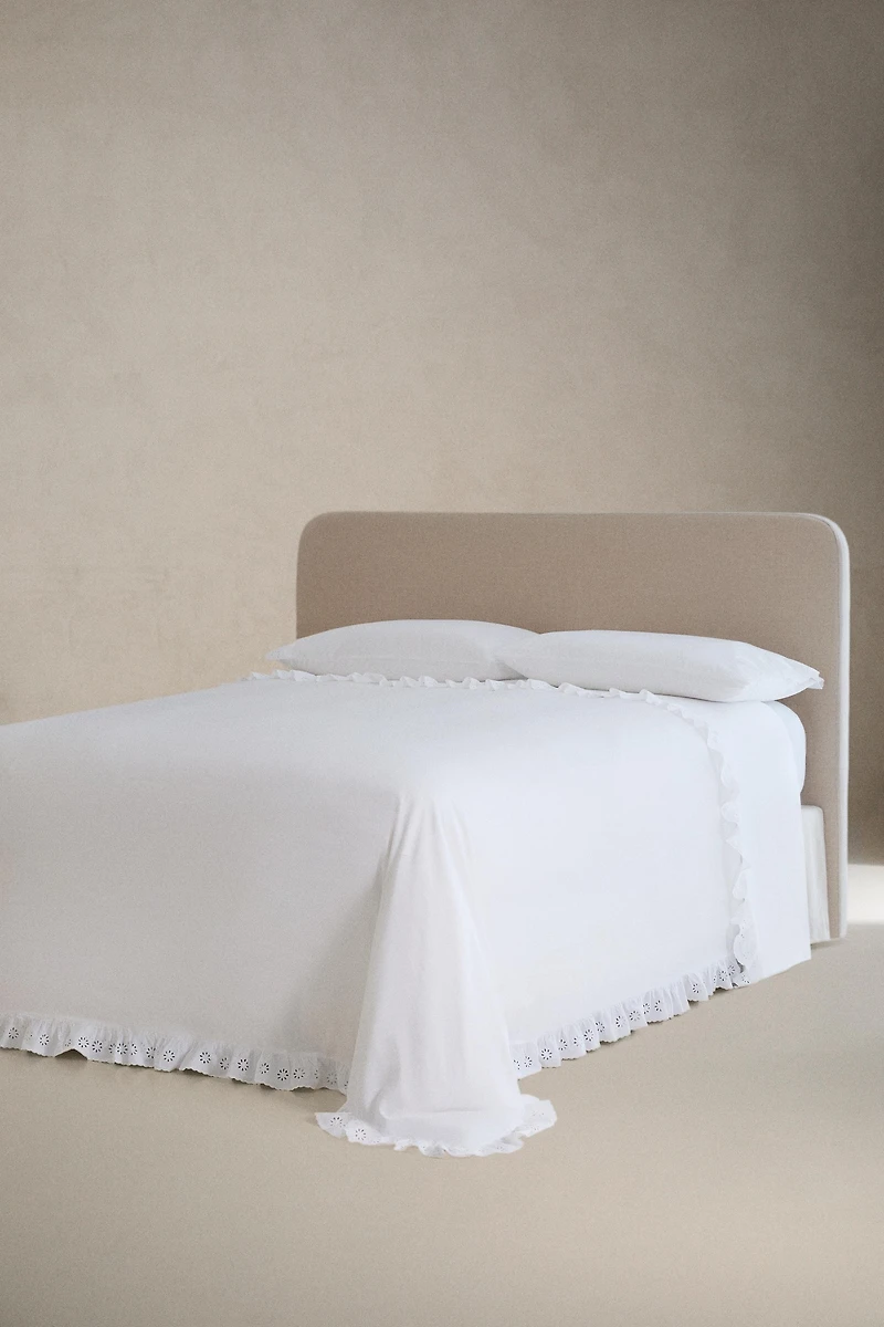 COTTON RUFFLE DUVET COVER