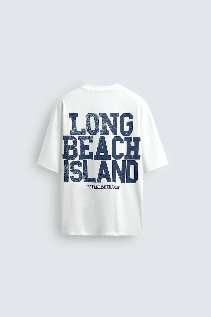 RELAXED FIT WASHED PRINT T-SHIRT