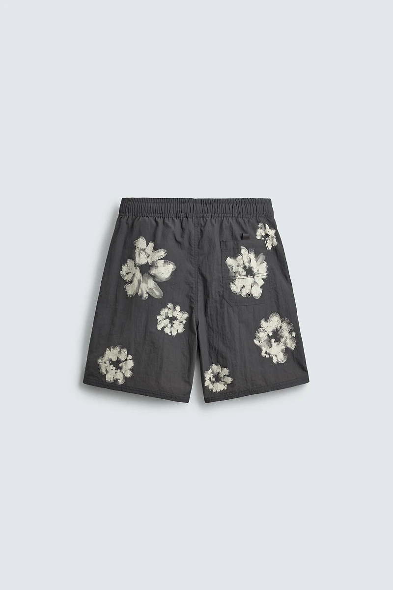 LONG FLORAL PRINT SWIMSUIT