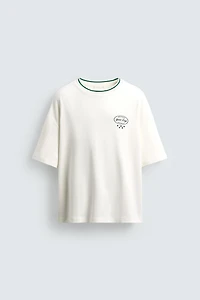 CONTRAST PRINT T-SHIRT