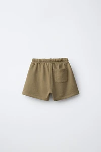 PLUSH TEXT SHORTS