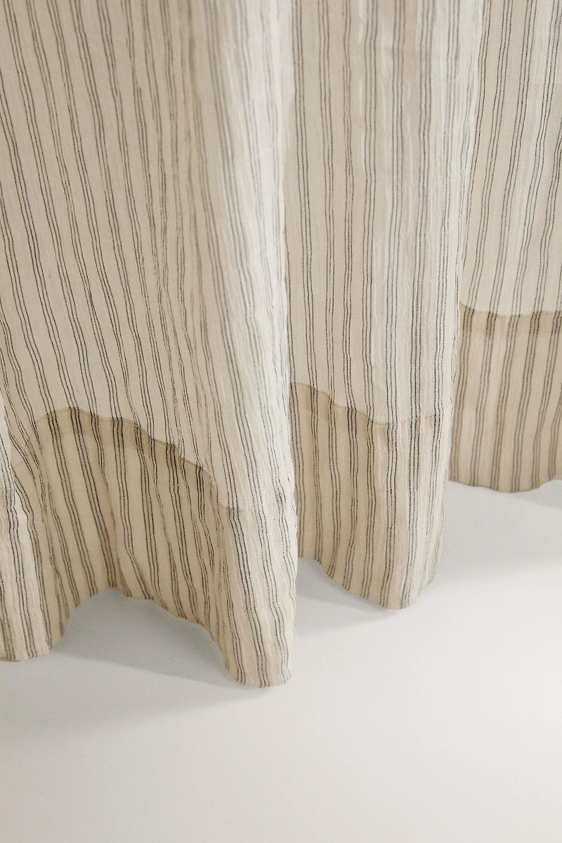 STRIPED CHIFFON CURTAIN