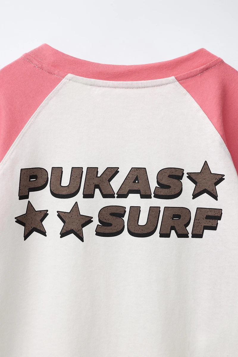 PUKAS SURF RAGLAN SLEEVE T-SHIRT