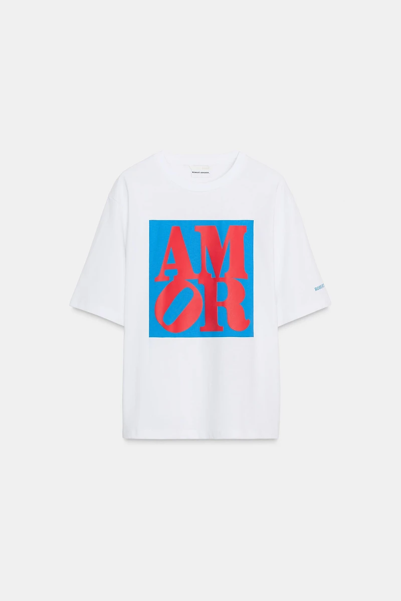 CONTRAST TEXT T-SHIRT