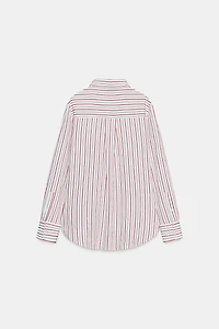 CHEMISE OVERSIZE EN POPELINE RAYÉE