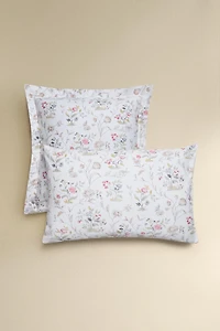FLORAL SATEEN PILLOWCASE