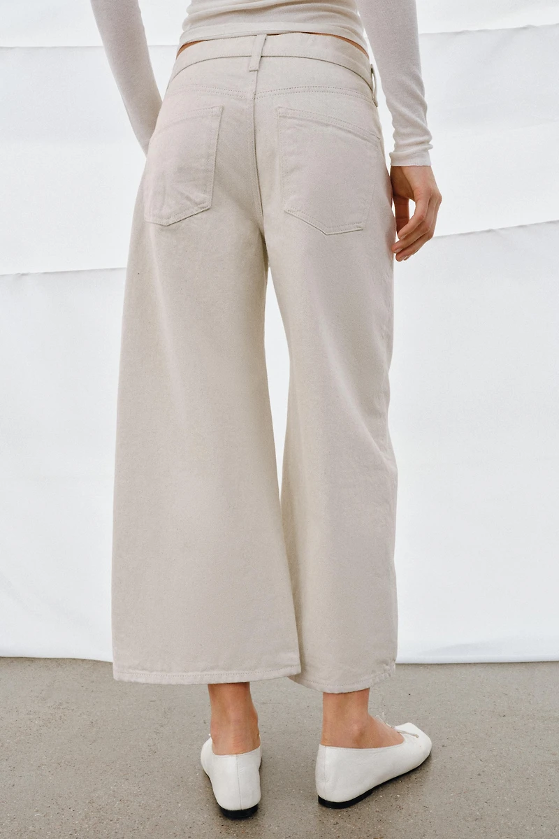 ZW COLLECTION MID-RISE CULOTTE JEANS