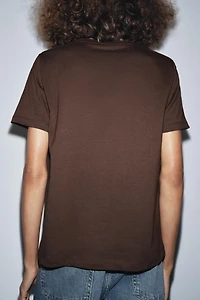 METALLIC SHORT SLEEVE T-SHIRT