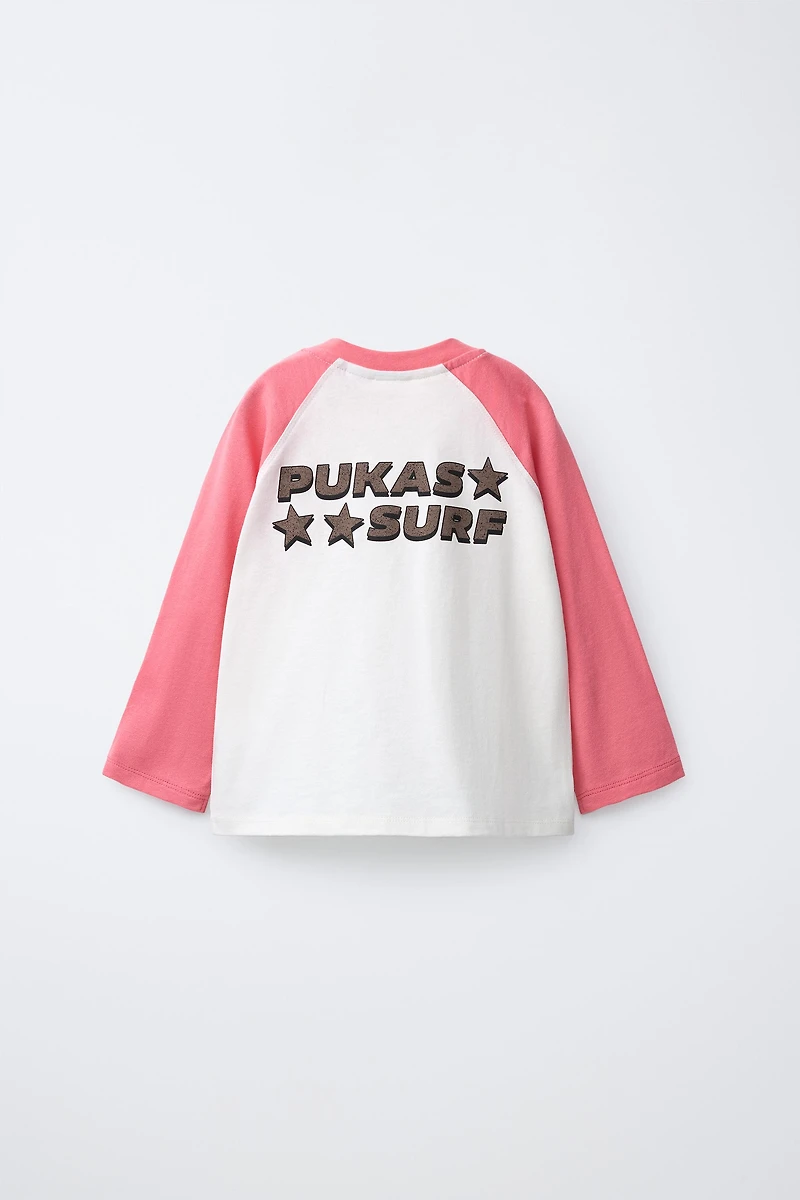 PUKAS SURF RAGLAN SLEEVE T-SHIRT