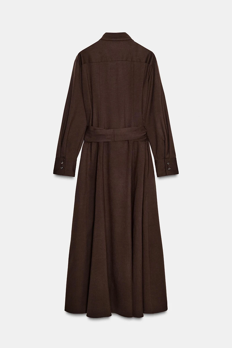 ZW COLLECTION BELTED SHIRT DRESS