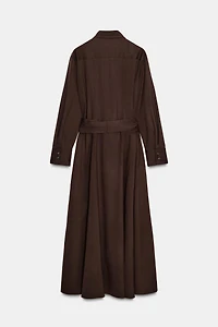 ZW COLLECTION BELTED SHIRT DRESS