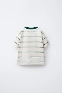STRIPED PATCH T-SHIRT