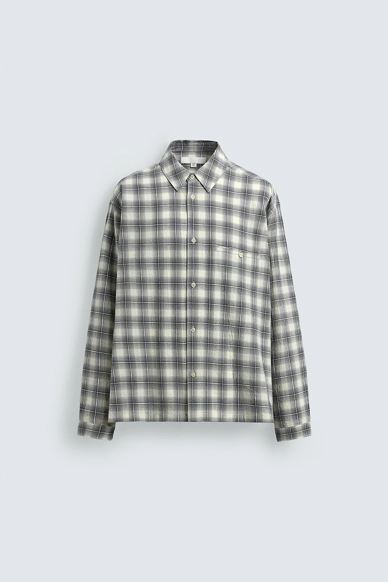 PLAID BOXY FIT SHIRT
