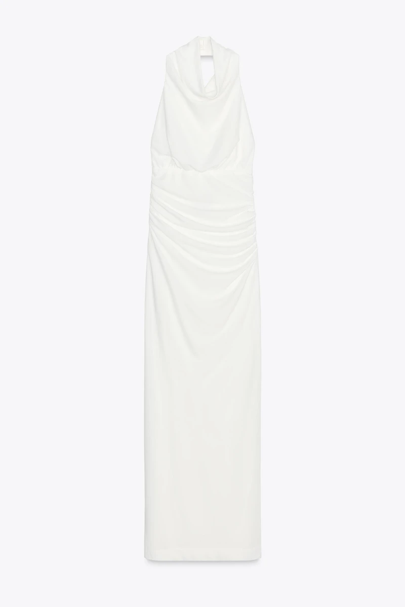 ROBE LONGUE HALTER DOS NU