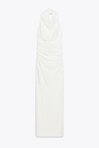 ROBE LONGUE HALTER DOS NU