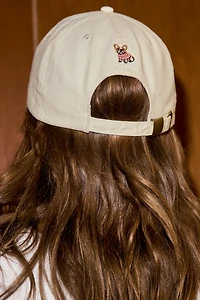 CASQUETTE SERGÉ INSCRIPTION CHIEN