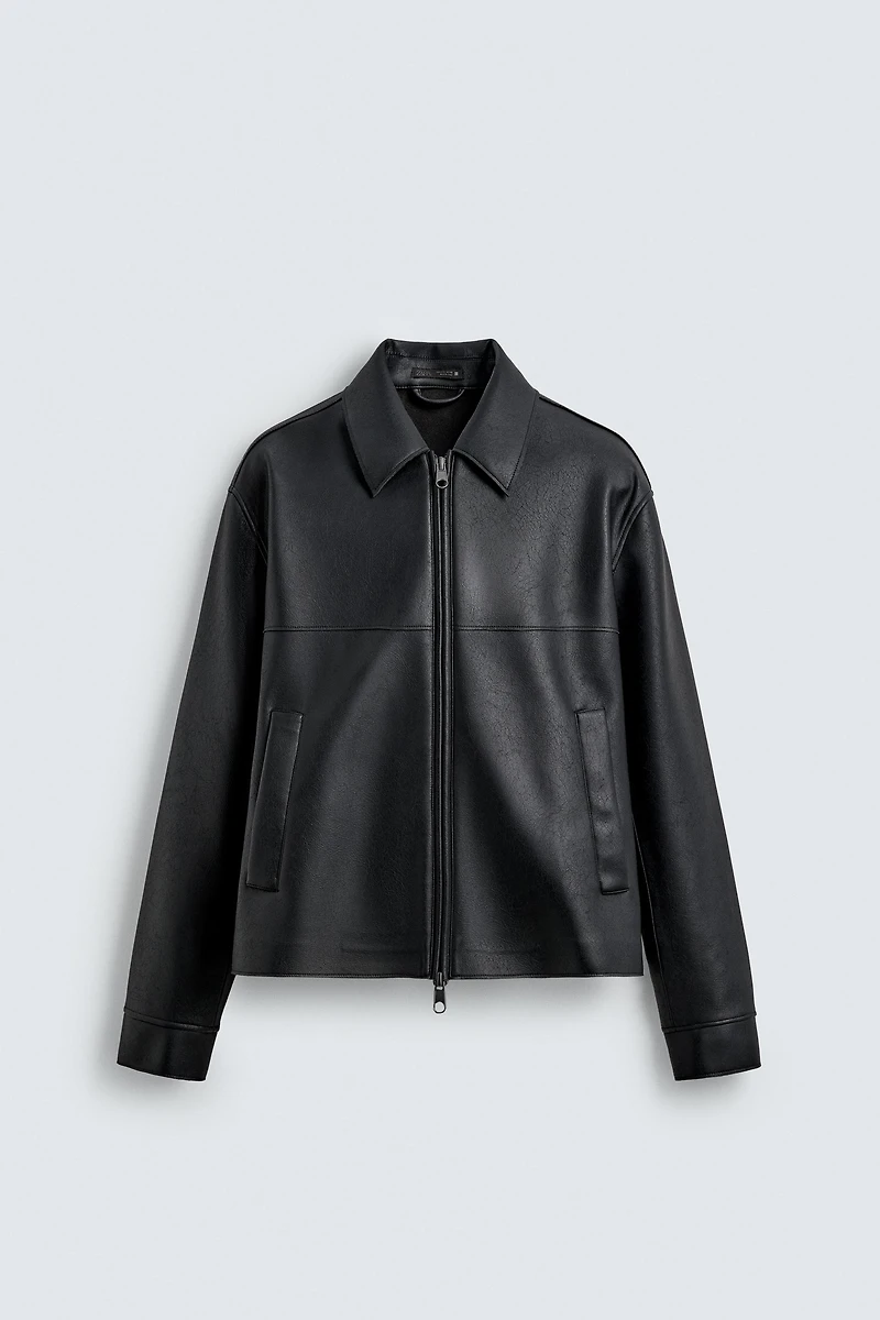 FAUX LEATHER JACKET