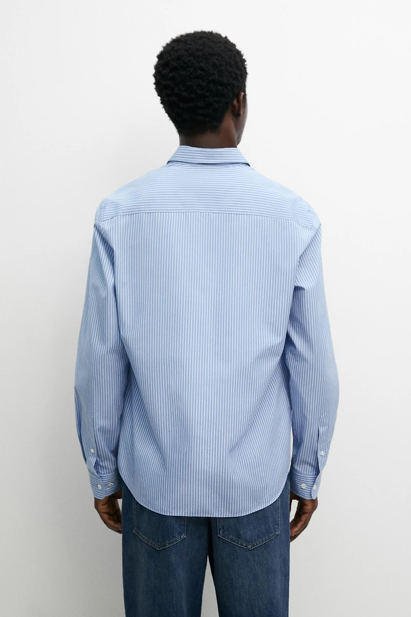 100% cotton poplin regular fit shirt