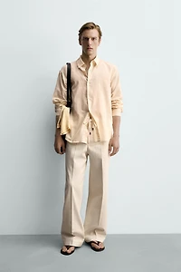 PANTALON STRAIGHT FIT À CHEVRONS