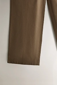 LONG CHECK TROUSERS
