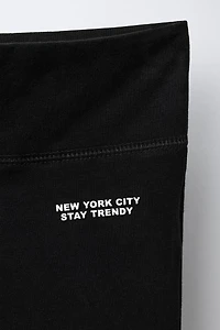 FLARE TEXT LEGGINGS