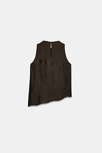 ASYMMETRIC RUFFLED TOP