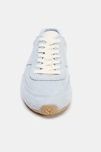 CONTRAST LEATHER SNEAKERS